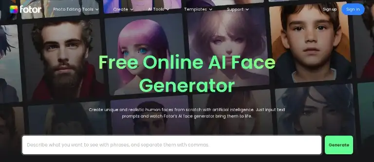 AI Face Generator Create Unique Human Faces Using AI Fotor