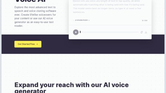 ElevenLabs - Generative AI Text to Speech & Voice Cloning