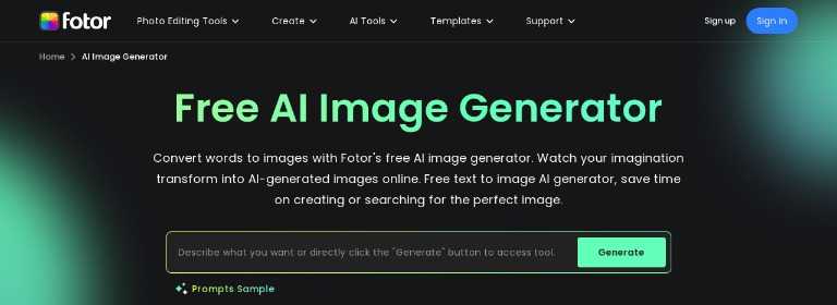 Free AI Image Generator Text to Image Online Fotor