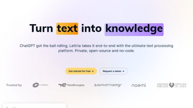 Lettria The no-code AI platform for text