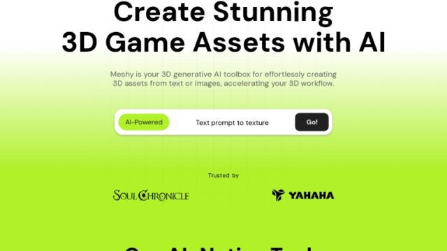 Meshy Create 3D Game Assets with Generative AI