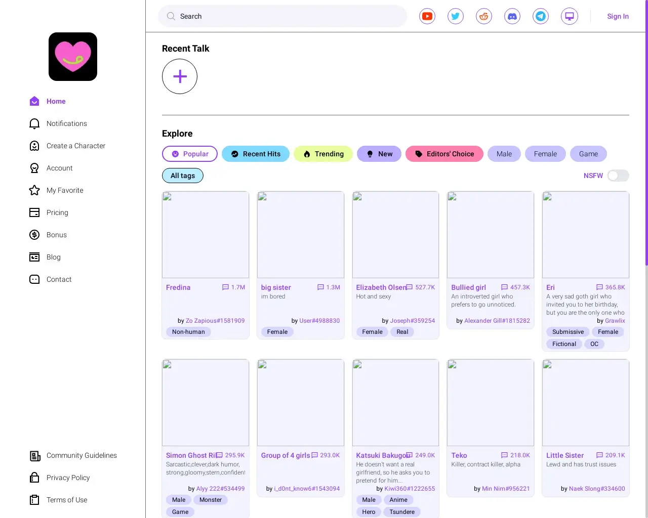 CrushOn.AI - No Filter NSFW AI Chat with Your Favorite Characters