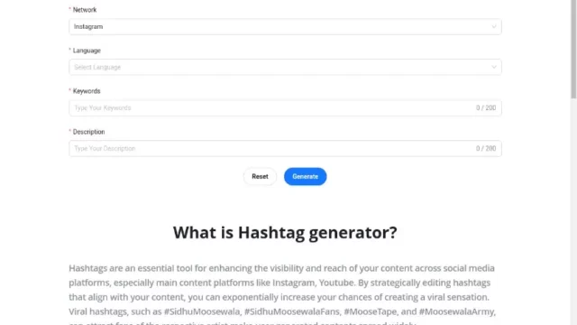 Shulex Free Instagram Hashtag Generator