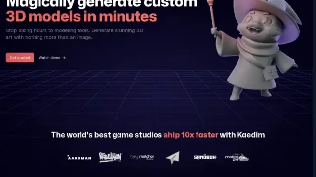 Kaedim 3D models in minutes
