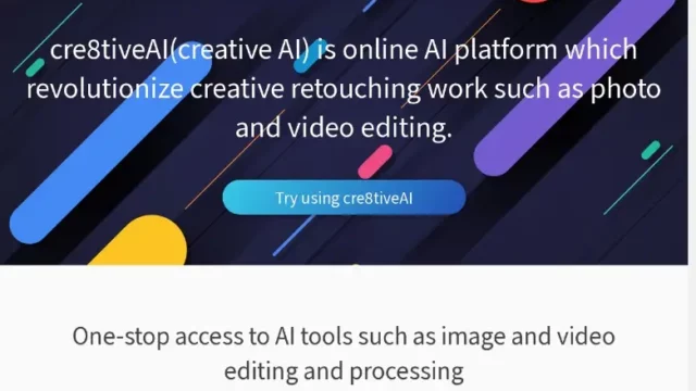 cre8tiveAI Photo, illustration and video editor AI tool