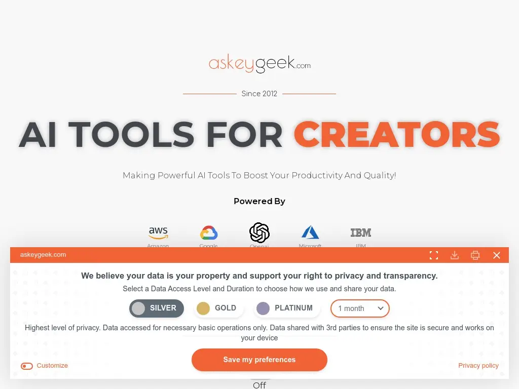 ASKEYGEEK.com - AI Tools For Content Creators! (All In 1 AI)