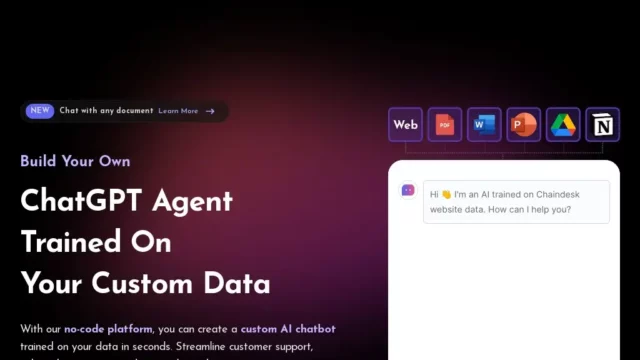 Chaindesk - ChatGPT AI Chat Bot for your business