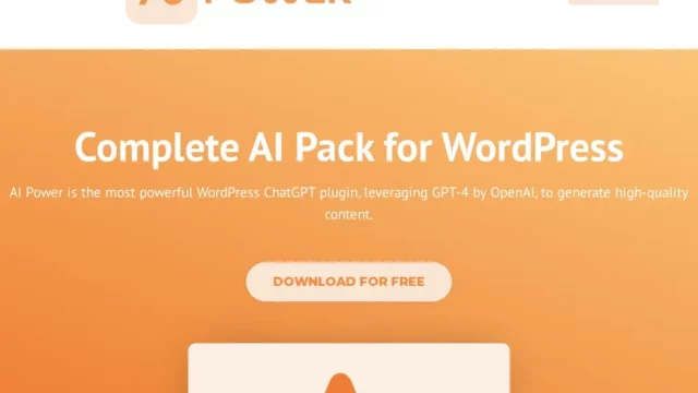 Complete AI Pack - AI Power - Complete AI Pack for WordPress