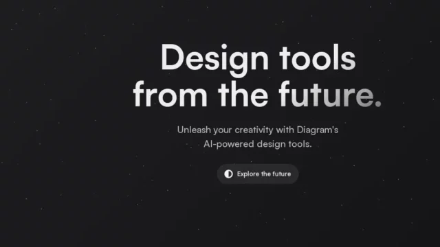Diagram · Design tools from the future.