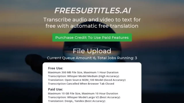 Free Subtitles AI_ Transcribe Audio and Video to Text for Free, Effortlessly