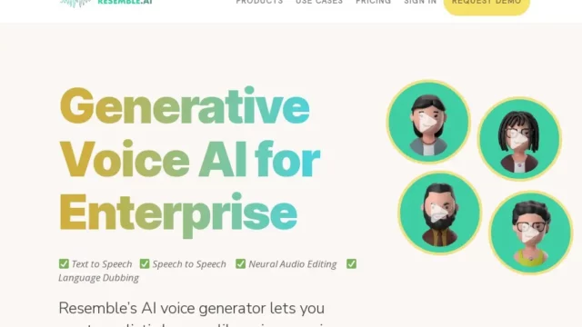 Resemble AI Voice Generator with Text to Speech and Speech to Speech